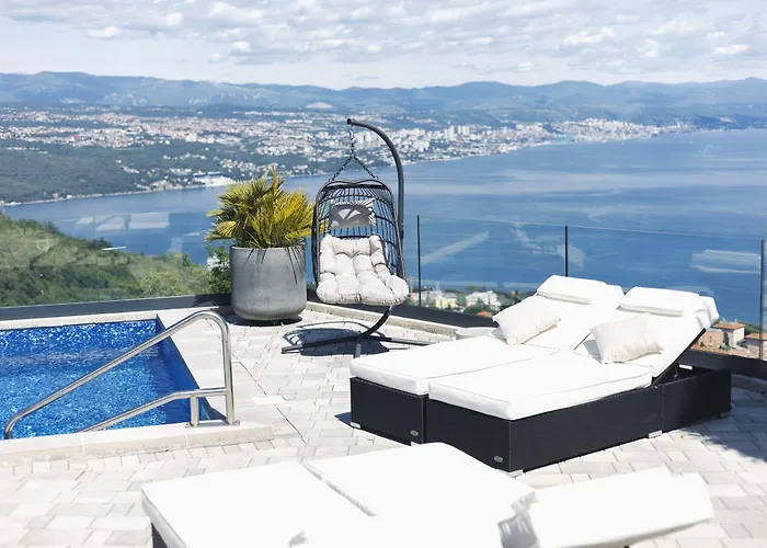 White Pearl Luxury With Pool And Sea View Villa Opatija